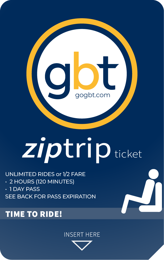 redesigned GBT ziptrip transfer